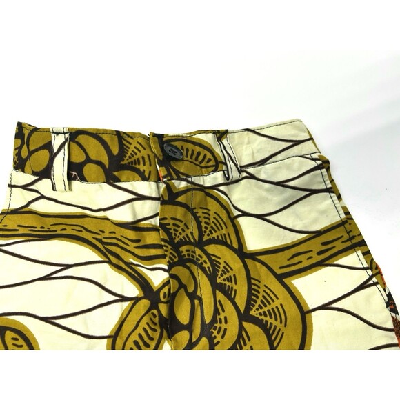 African Wax Fabric Ankara Pants No Size Check Measurements Multicolor Kids - Picture 10 of 10